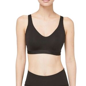 Lululemon Up For It Women's Black Seamless Bra Medium Support 32C Racerback